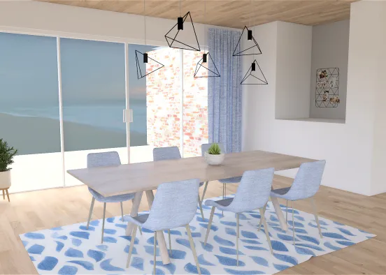 Modern family home - Dinning room Design Rendering