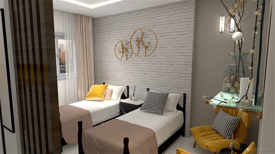 bedroom2 3d design renderings