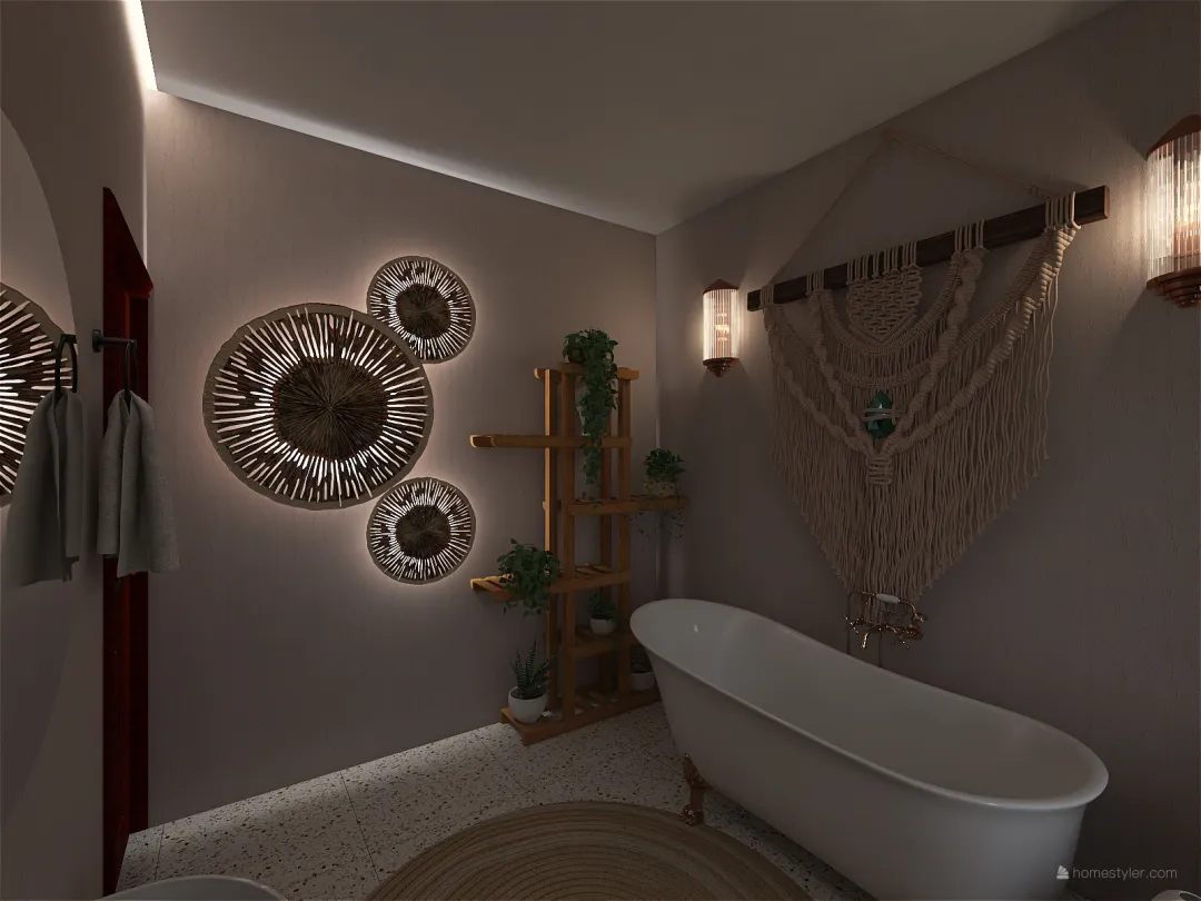 MODRERN BATHROOM 3d design renderings