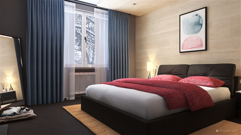 Mountain Bedroom 3d design renderings