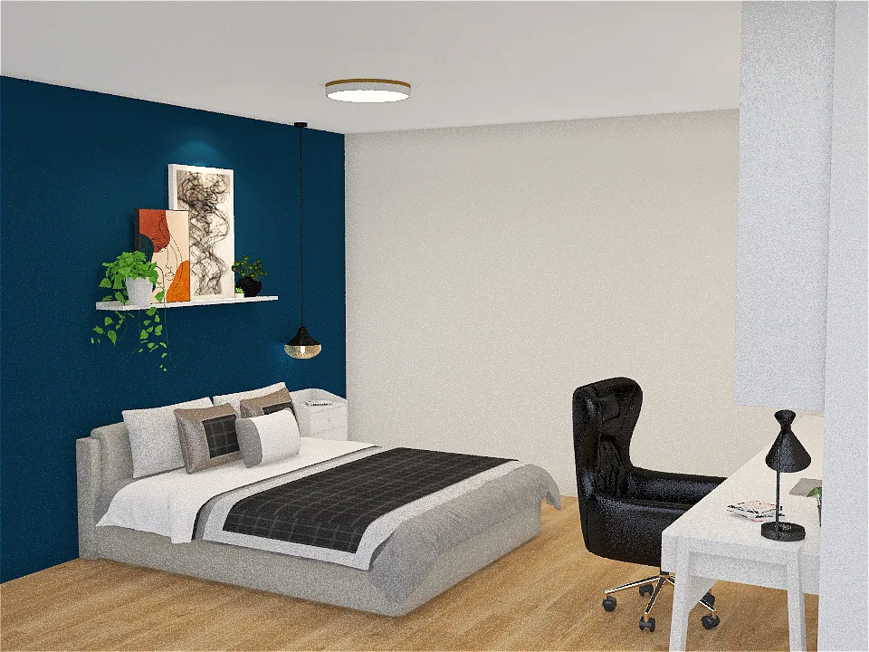 Fabi's bedroom 3d design renderings