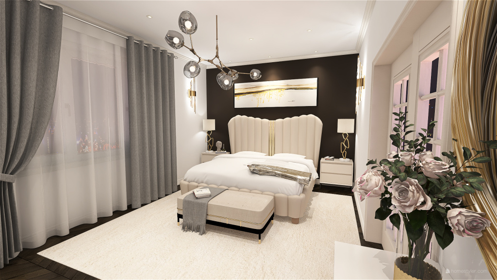 bedroom I+C 3d design renderings