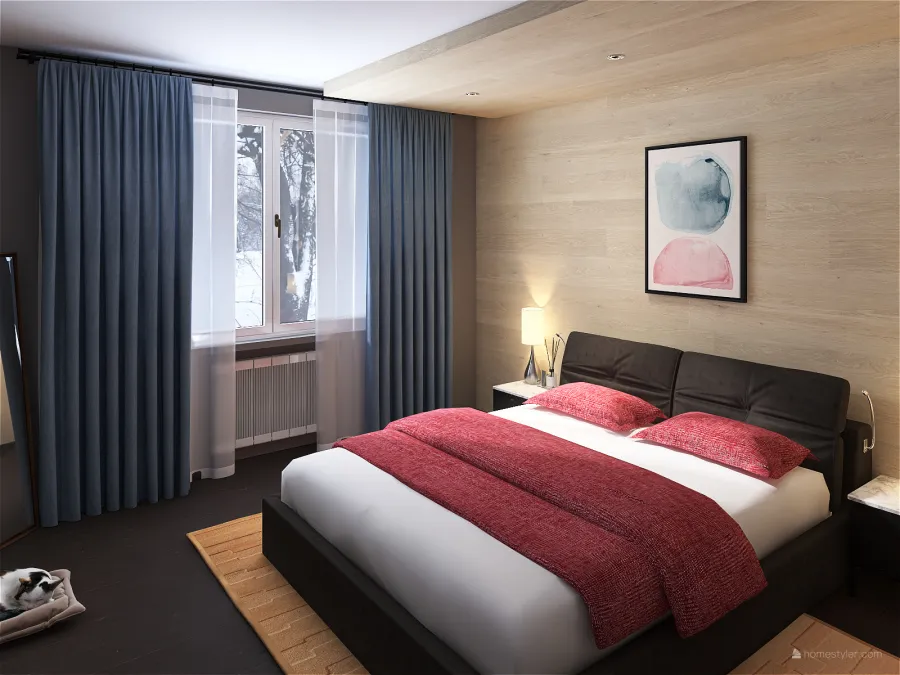 Mountain Bedroom 3d design renderings