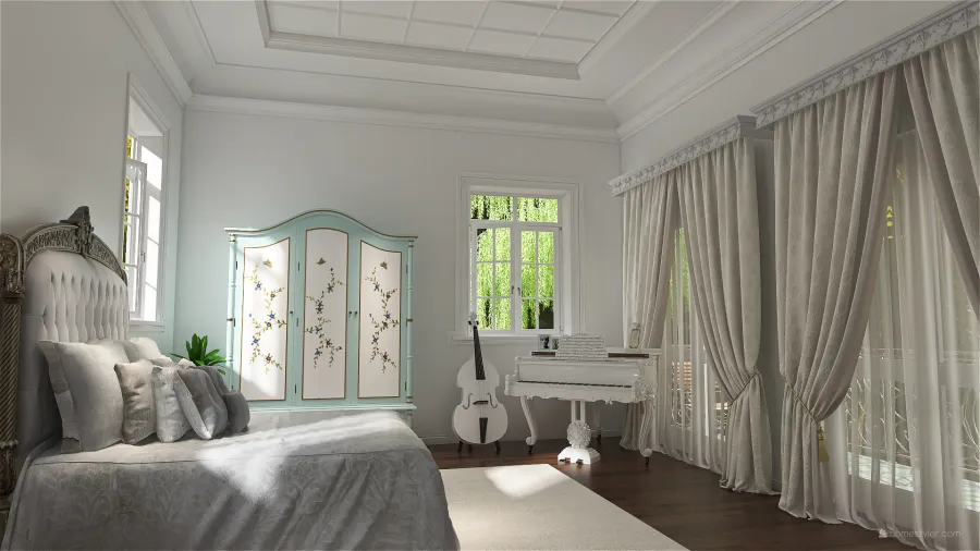 White home 3d design renderings