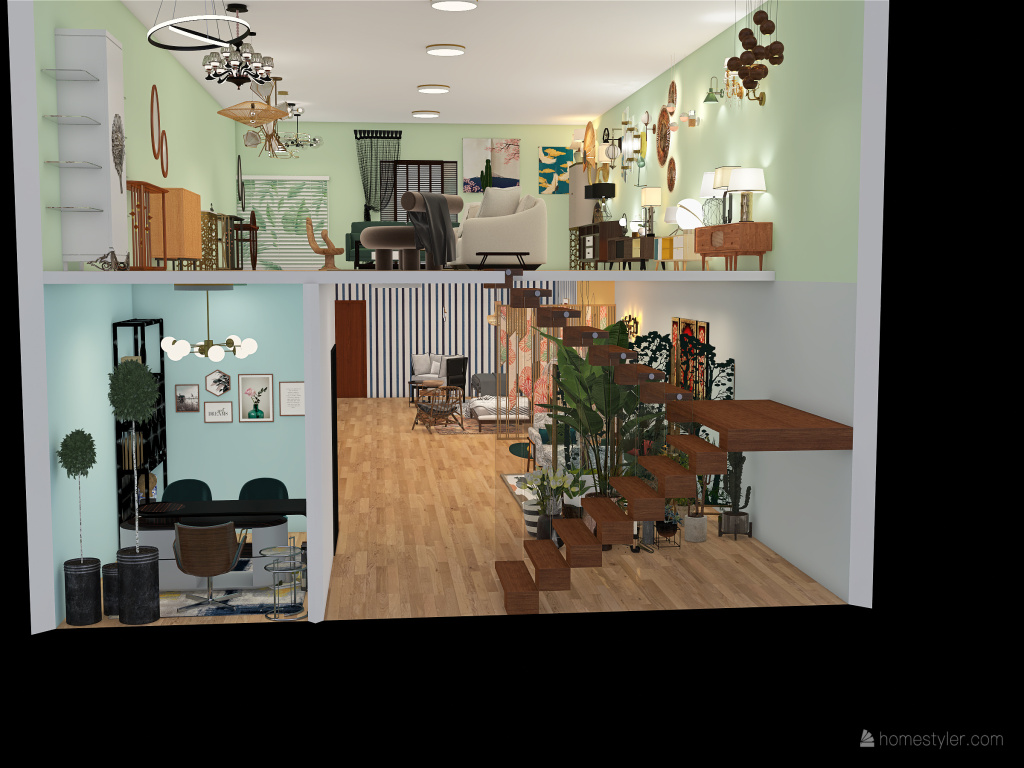 furniture store 3d design renderings