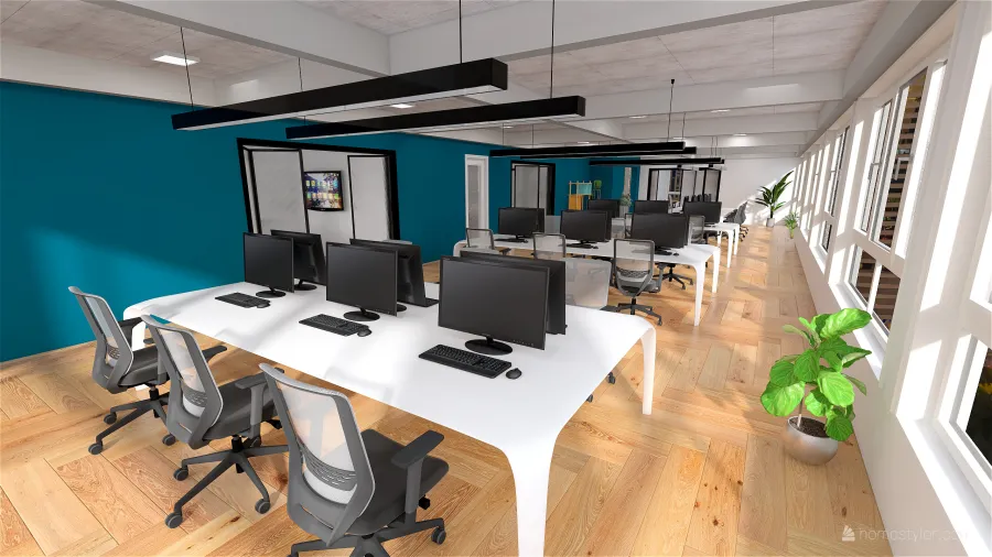 Startup headquarters 3d design renderings