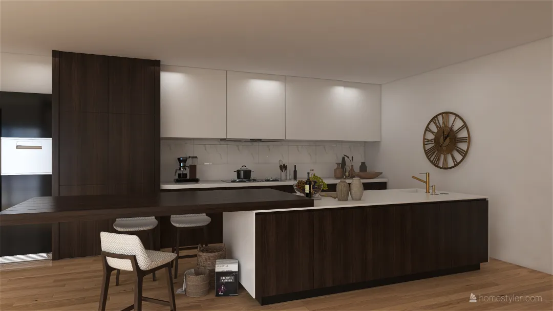 Rustic-kitchen 3d design renderings