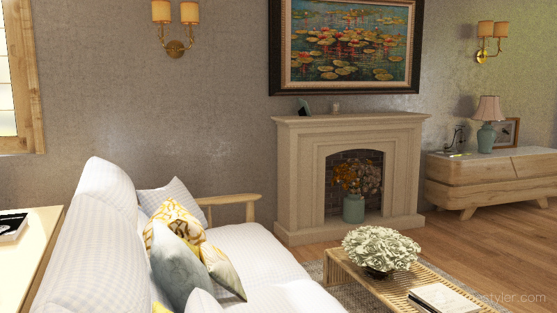 Living Room 3d design renderings