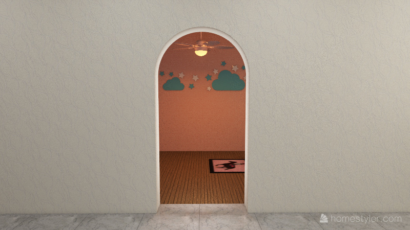 Little girl's house 3d design renderings