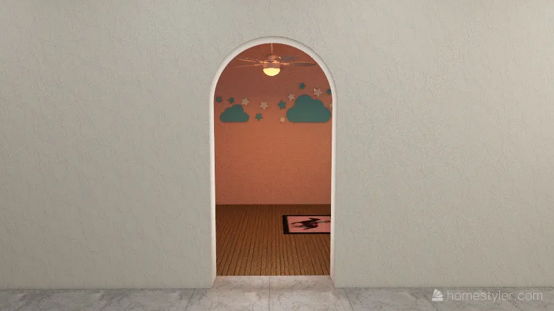 Little girl's house 3d design renderings