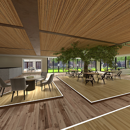 CAFE CHIC 3d design renderings