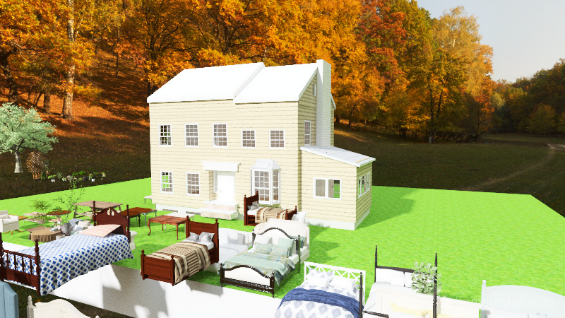 Hillside House 3d design renderings
