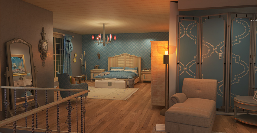 Bedroom 3d design renderings