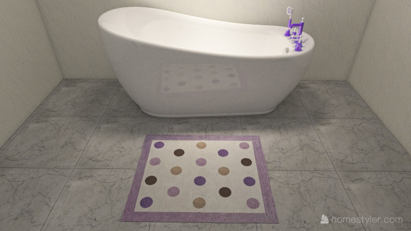 Little girl's house Interior Design Render
