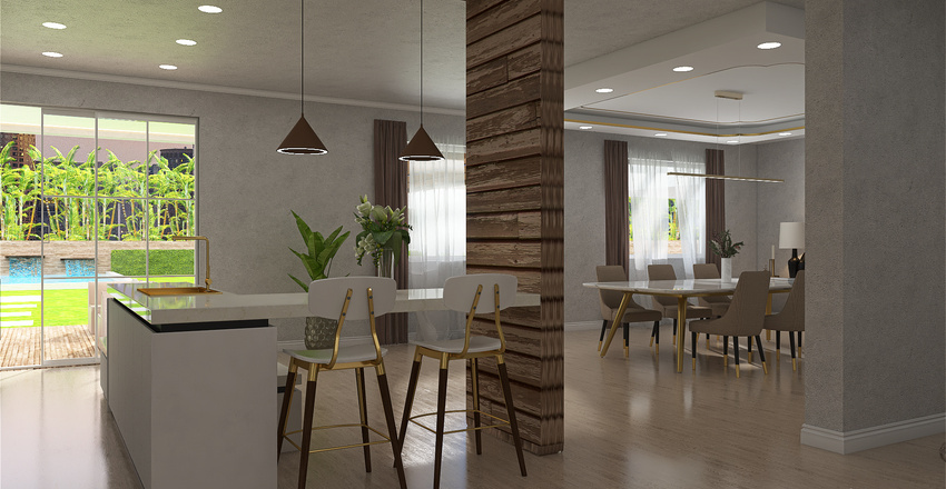 I LUXURY CALIFORNIA I Interior Design Render