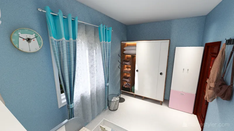 小さなアパート 3d design renderings