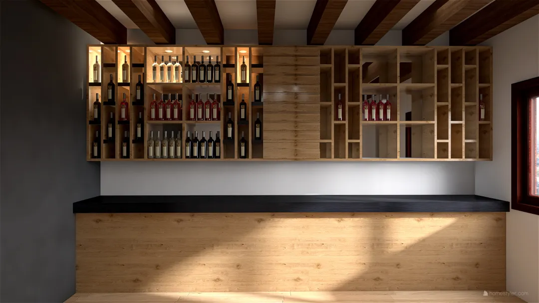 BAR WINE 3d design renderings