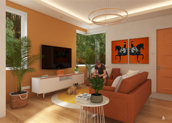 Single Bedroom Bungalow Interior Design Design Rendering