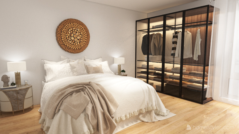 Apartamento de un dormitorio en torre exclusiva 3d design renderings
