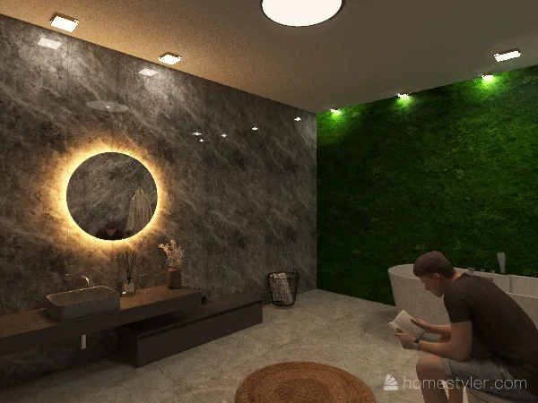 Projeto banheiro, by.Vitória. 3d design renderings