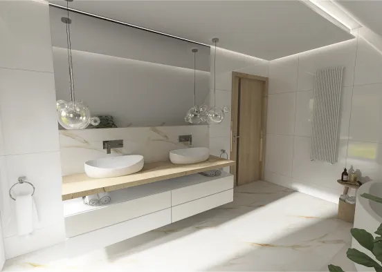 JAWORZE - łazienka górna Design Rendering