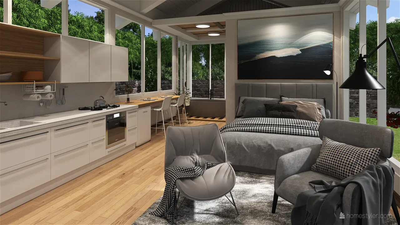 LivingDiningRoom 3d design renderings