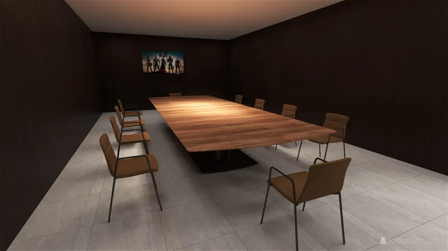 Sala de Reunião 3d design renderings