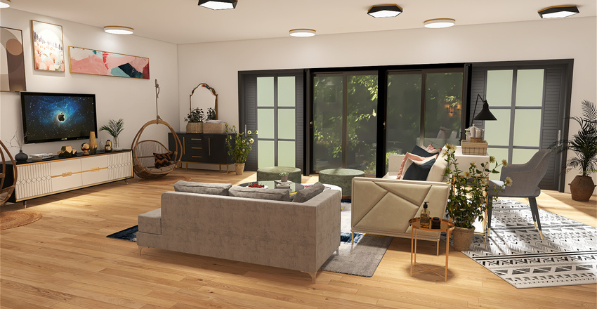 Forest Living Interior Design Render