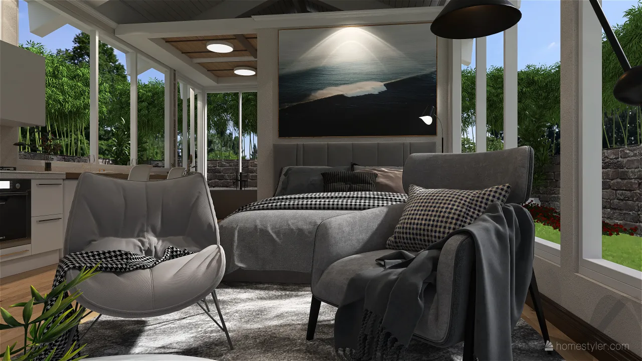 LivingDiningRoom 3d design renderings