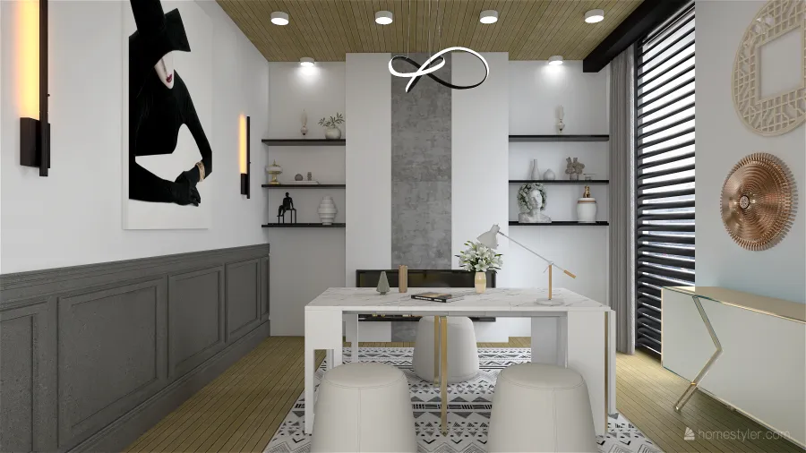 -The Modern Cottage- 3d design renderings