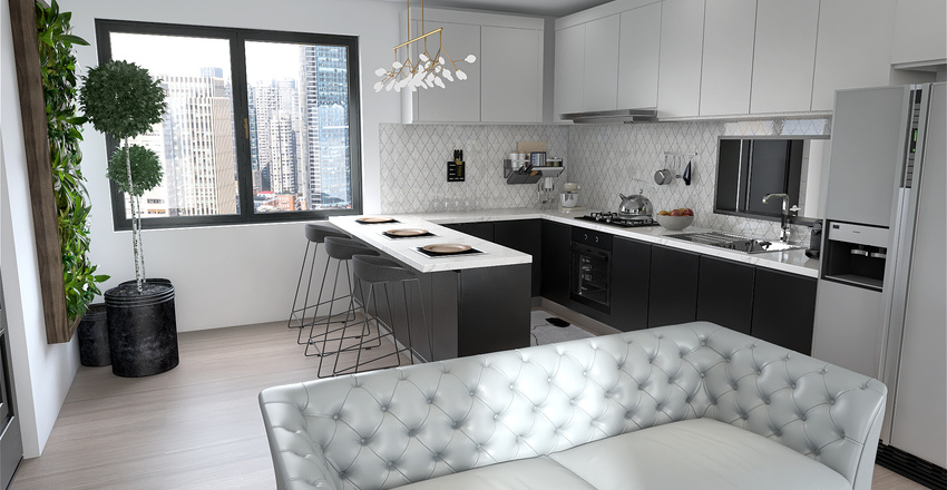 the no mystery house Interior Design Render