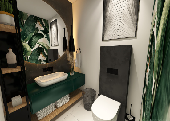 Łazienka WC Design Rendering