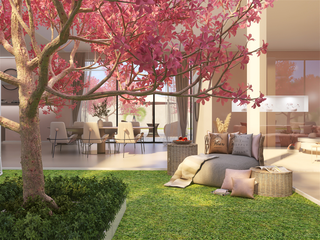 Contemporary StyleOther Red Terrace 3d design renderings
