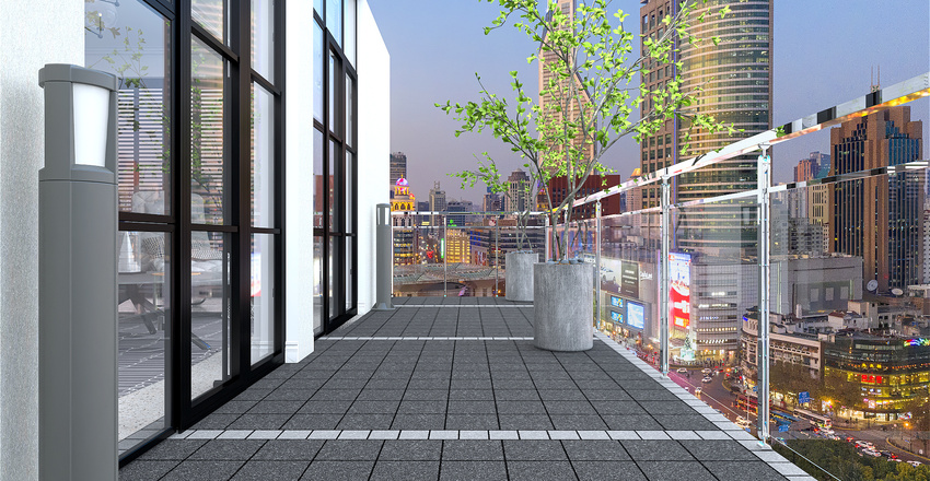 City Apartment, Shadow Grey Interior Design Render