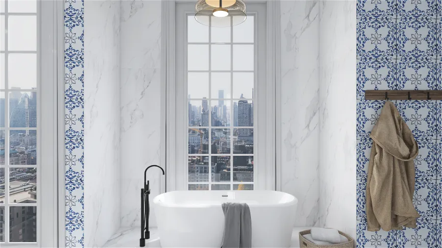 Luxury Bathroom 3d design renderings