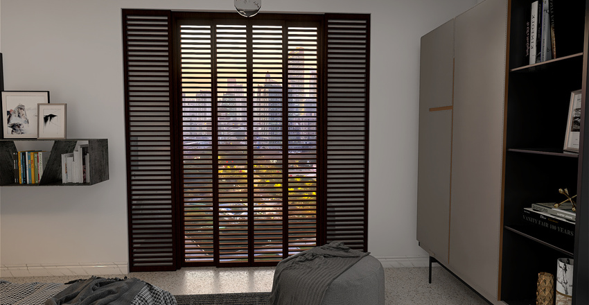 City Apartment, Shadow Grey Interior Design Render