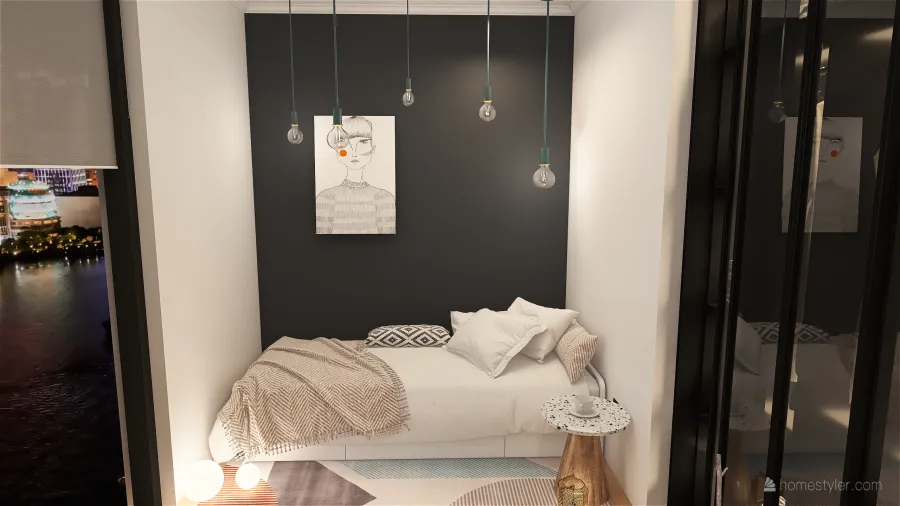 kid/guest bedroom 3d design renderings
