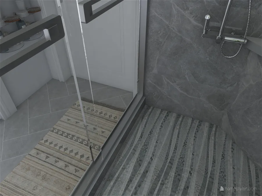 Master Shower 3d design renderings