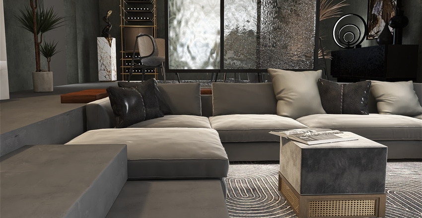 Ben Shadow's Bachelor Pad Interior Design Render