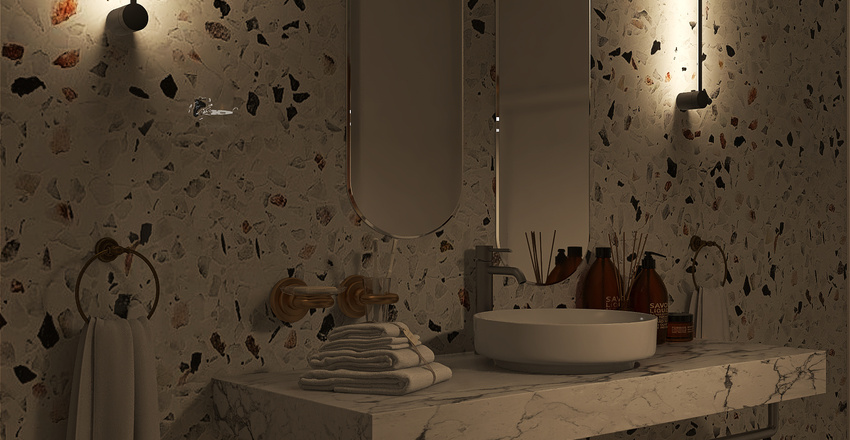 Italian Minimalism Interior Design Render