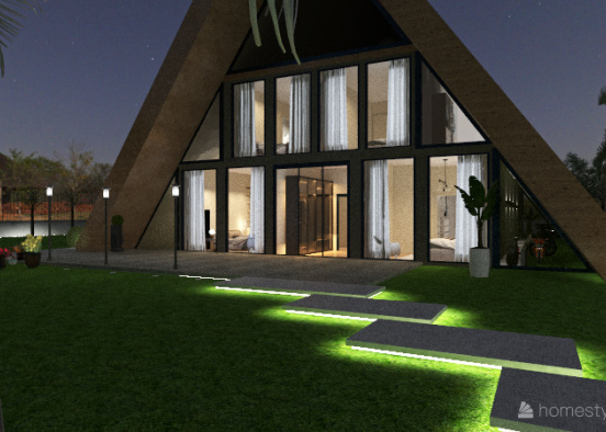 A  House project_copy Design Rendering