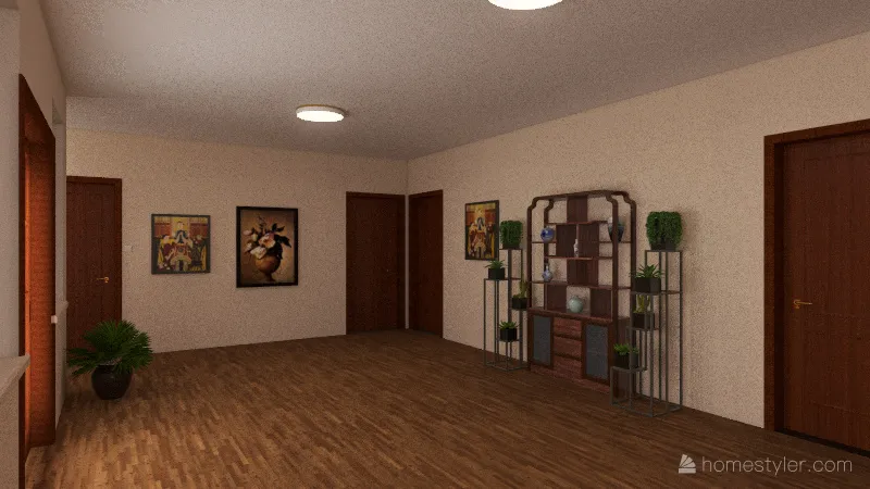 Single story dream house 3d design renderings