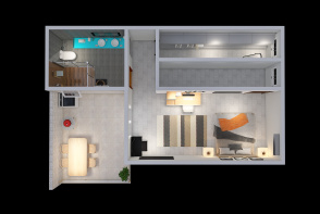 Casa - Segundo andar (Floor 2) Design Rendering