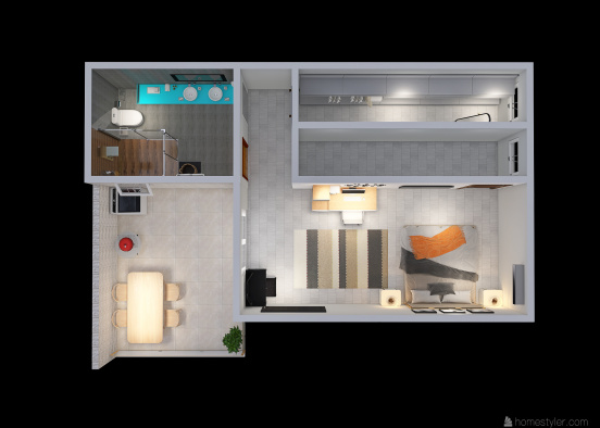 Casa - Segundo andar (Floor 2) Design Rendering