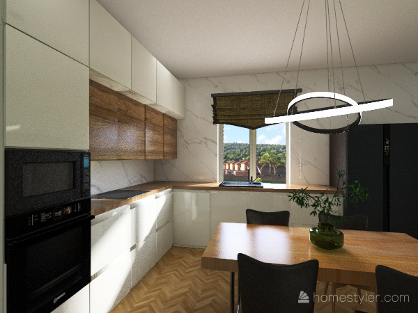 Лена белая кухня 3d design renderings