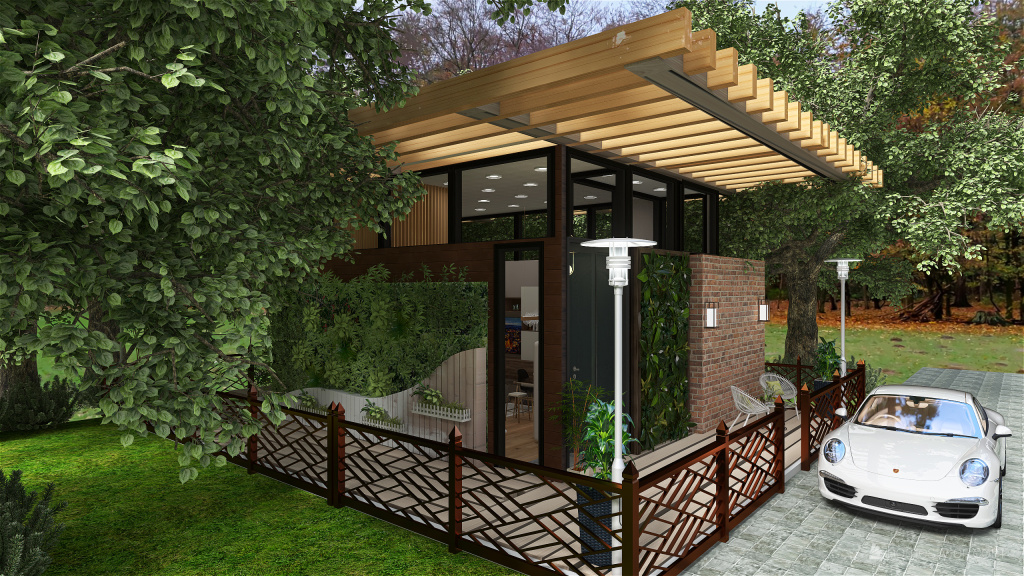Close to Nature Tiny House 3d design renderings