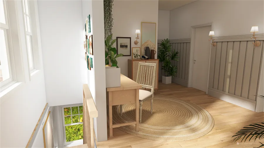 stairwell // mini office 3d design renderings