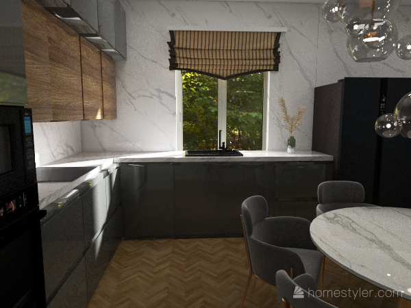 Бежевая кухня Лена 3d design renderings