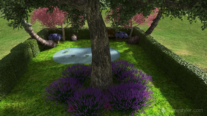 garden 3d design renderings