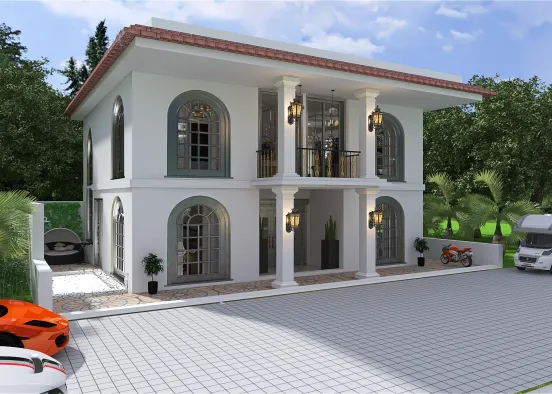 2- Storey Villa Apartment Design Rendering